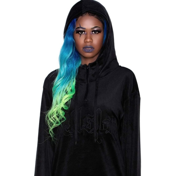 🆕 Killstar "Fester" Velour Black Hoodie - Picture 10 of 15
